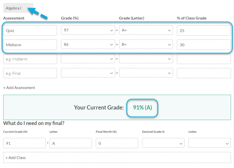 Grade Calculator • GPA Calculator