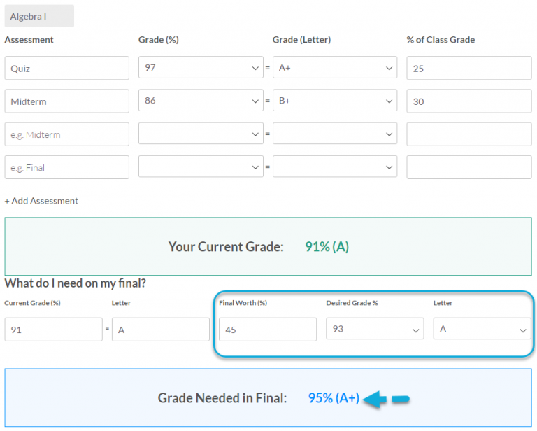 Grade Calculator • GPA Calculator